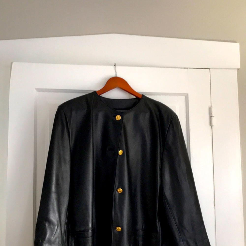 Black lamb skin leather jacket - Italy